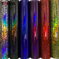 PET Forged Carbon Wrap Vinyl Car Rainbow Laser Body Covering Sticker for Car Foil Motorcycle Helmets Wrapping Self-adhesive Film.