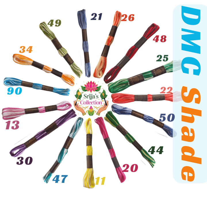 DMC%20Shaded%20Color%20Thread%20for%20Cross%20Stitch%20Threads%20Bracelet%20Yarn%20Craft%20Floss%20Embroidery%20Floss%2012/16%20Pieces%20Set%20-%20Image%203