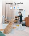 REOLINK E1 Zoom Indoor Security Camera, 2.4/5GHz Dual Band WiFi Camera, 5MP Plug-in Pet Camera, 360 Degree Baby/Dog Monitor with 3X Optical Zoom, Auto Tracking, Person/Pet Detection, Local Storage. 