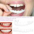 1 pair Teeth Veneers Men Women Brightening Dentures Temporary False Teeth Cover Instant Imitation Braces For Confidence Smile.
