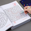 1pc Brain-Boosting Maze Training Book - Engaging Concentration Puzzles for Youngsters, Ideal Educational Gift for Halloween . 