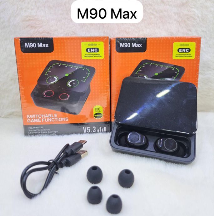 m90 max earbuds long battery timing