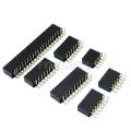 2.54mm R/A Double Row Female 2~40P PCB Board Right angle Pin Header socket Connector Pinheader 2*/4/6/10/20/40Pin For Arduino.