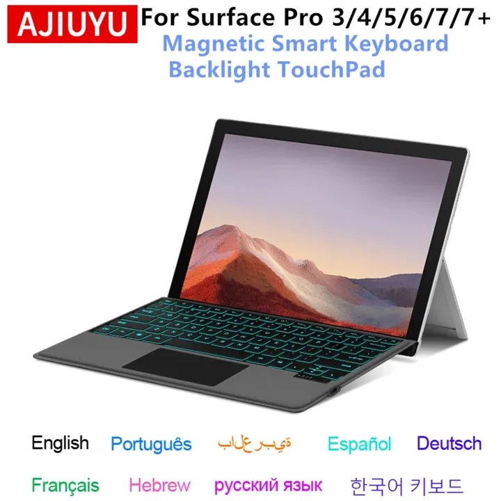 Backlight%20Keyboard%20For%20Microsoft%20Surface%20Pro%203%204%205%206%207%207+%20Tablet%20Wireless%20Magnetic%20keyboard%20For%20surface%20Pro%207/6/5/4/3/7Plus%20Case%20-%20Image%202
