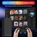 Hyper Base MIX 500G 38200+Games Retro Gaming HDD Retrobat&Launchbox&Playnite Video Game Console for PS3/Switch/XBOX/PS2/Wii/WiiU. 
