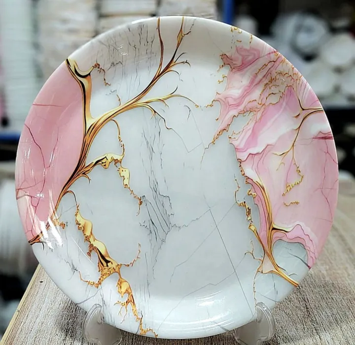 Pack%20Of%206%20Melamine%20Diner%20Set%20Plates%20Size%207%20%20inchs%20Large%20%20New%20Design%20Double%20Glazed%20Quality%20oven%20safe%20-%20Image%202