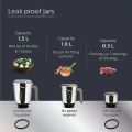 Philips HL7756/00 Colour Black 750Watt Mixer Grinder Copper Motor With 3 Jar. 