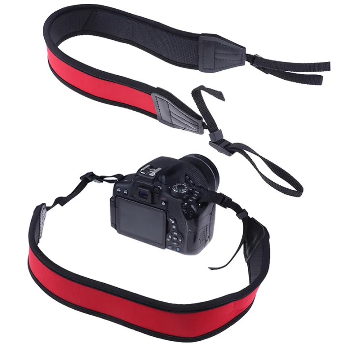 Skidproof%20neoprene%20red%20neck%20strap%20for%20dslr%20camera%20binocular%20%20%20fuji%20-%20Image%203