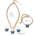 Fashion Butterfly Necklace Jewelry Set Butterfly Earrings Necklace Bracelet Set Jewelry Jewelry Sets for Women Anniversary Gift. 