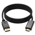 Dp To Hdmi Cable 1.8m 4k HD Adapter Cable Computer Monitor Cable Converts Large Dp To Hdmi. 