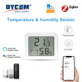 EWeLink Zigbee 3.0 Temperature & Humidity Sensor, Low Power Consumption, Real-Time Monitoring, Compatible With Alexa And .. 