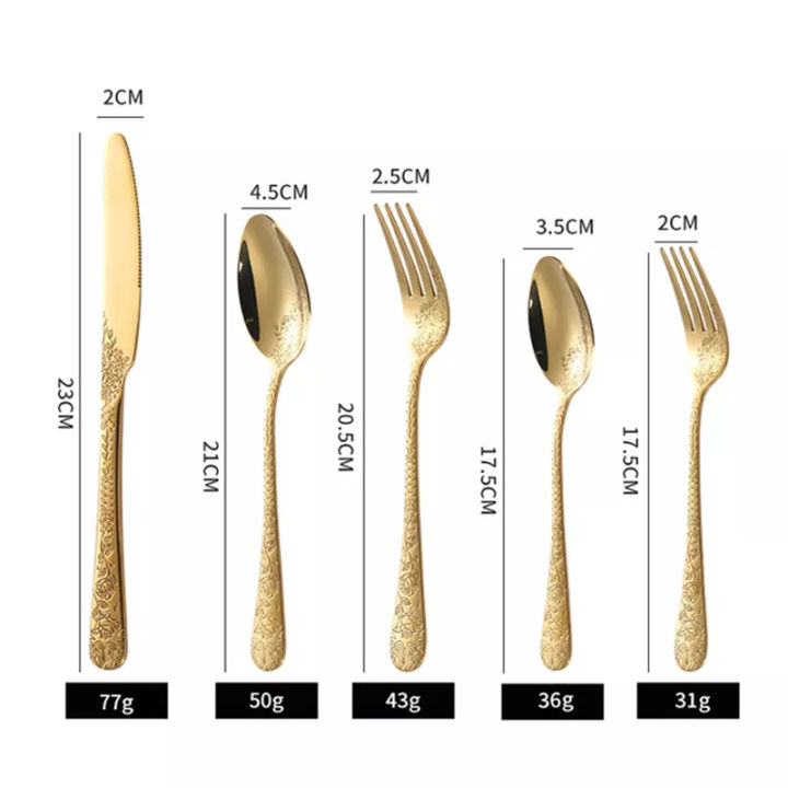 High%20Quality%20Cutlery%20Set%20Handle%20Exquisite%20carving%20Stainless%20Steel%20Golden%20Tableware%20Knife%20Fork%20Spoon%20Flatware%20Set%20Silverware%20Set%20-%20Image%207
