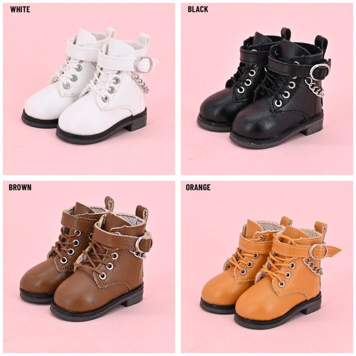 5CM%20Fashion%2015cm%20Cotton%20Doll%20Leather%20Shoes%20Suitable%20for%201/6%20BJD%20Dolls%20Casual%20Wearing%20Boots%20with%20Chain%20Decoration%20-%20Image%205