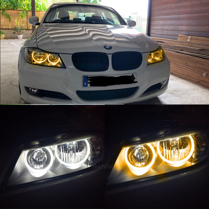 for BMW 3 Series 2009-2011 E90 Sedan E91 Wagon LCI Halogen Headlight Angel Eyes Marker Light Bulbs Bright Headlight Replacement