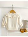 Autumn and Winter Baby Knitted Cardigan Baby Girl Tops Toddler Winter Baby Style Warm Sweater.