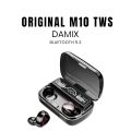 Original M10 DAMIX TWS Bluetooth 5.3 Headset 9D Noise Canceling Headphones Sports Earphones With Display Touch Control Earbuds M10 Airburd. 