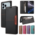 Leather Magnetic Flip Case for iPhone 16 17 15 14 13 12 11 Pro Max 17E 16E Air XR XS Max 7 8 Plus SE 2022 Wallet Slot Phone Case. 