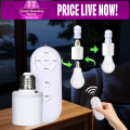 Smart AC220V Wireless remote Control Lamp Holder With Timing Adjustment Function Smart Light LED Lamp Base Universal. 