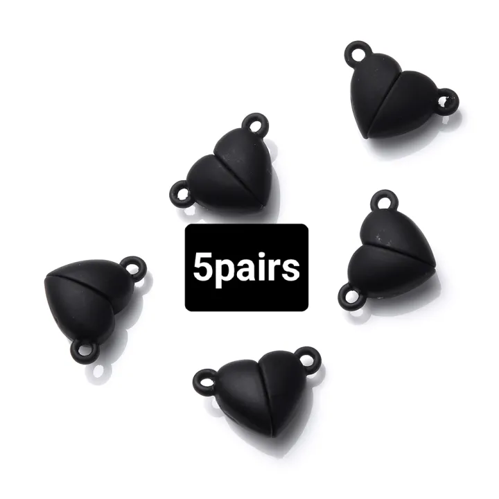 EXPRESS%20DEALS%20HUB%2010%20Pair%20Magnetic%20Clasps%20Heart%20Shaped%20Magnet%20Converter%20Jewelry%20Clasps%20Locking%20Clasps%20for%20DIY%20Bracelet%20Necklace%20Jewelry%20Making%20Silver%20gold%20black%20-%20Image%204