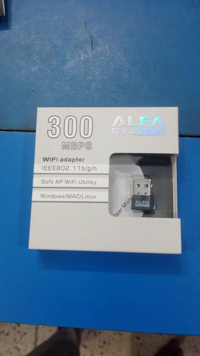 Alfa%20Wifi%20USB%20Adapter%20LAN%20Card%20300Mbps%203001N%20Wireless%20With%20Driver%20CD%20for%20Desktop%20PC%20/%20Laptop%20-%20Image%202