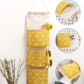 3 Pockets Hanging Organizers Waterproof Hanging Storage Bag Wall Mounted Closet Organizer Bear Flamingo Sundries Bags Home Decor. 