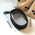 Portable Mini Clear Zipper Storage Bag - Space-Saving Organizer for Earphones & Chargers, Versatile with Handy Keychain Loop.