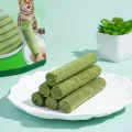 Natural Cat Grass Teeth Cleaning Stick With Catnip Pet Toy For Dental Health And Molar Cleaning.