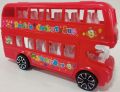 TOY DOUBLE DECKER BUS/ TOY DOUBLE DECKER BUS FOR KIDS / PLASTIC TOY DOUBLE DECKER BUS(F_loverS). 