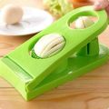 2 In 1 Egg Cutter Stainless Steel Boiled Egg Slicer. 