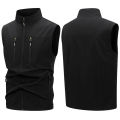 Men's Lightweight Softshell Vest with Zipper Pockets Windproof Sleeveless Jacket for Hiking Golf Outdoor Outwear Windbreaker. 