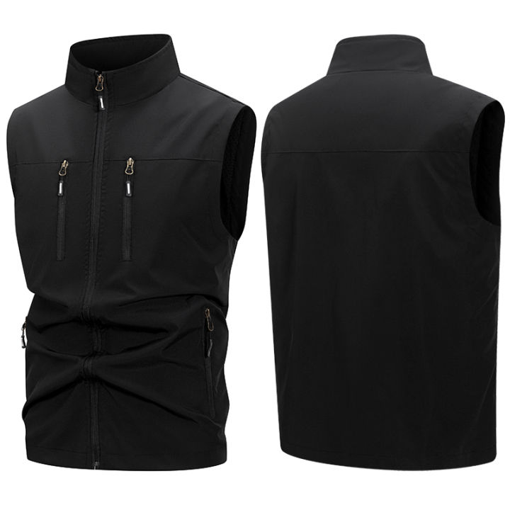 Men's%20Lightweight%20Softshell%20Vest%20with%20Zipper%20Pockets%20Windproof%20Sleeveless%20Jacket%20for%20Hiking%20Golf%20Outdoor%20Outwear%20Windbreaker%20-%20Image%204