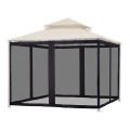 Garden Patio Umbrella Tent Outdoor Camping Net Mosquito Net Mesh Roman Umbrella Net Anti-insect No Stand No Awning Cloth.