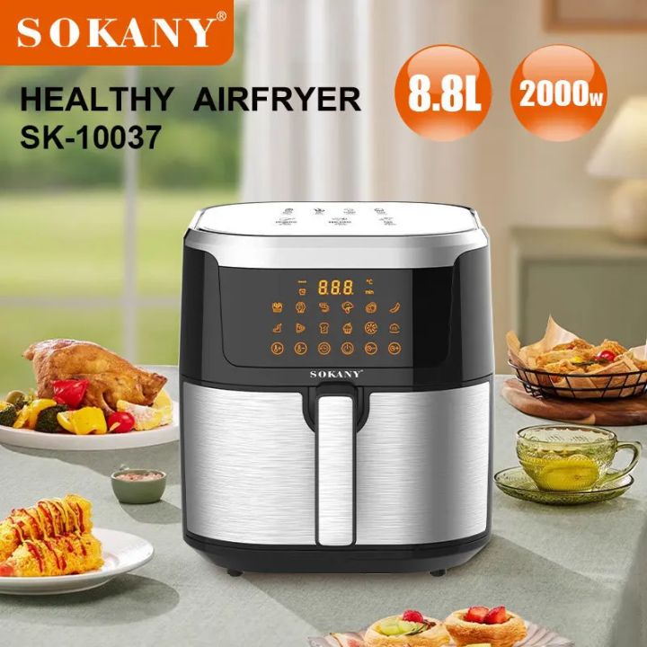 Sokany%208.8L%20Digital%20Air%20Fryer%20(SK-10037)%20%7C%202000W%20Power%20%7C%2012%20Preset%20Menus%20%7C%20Smart%20Touchscreen%20%7C%20Oil-Free%20Cooking%20%7C%20Detachable%20Basket%20-%20Image%204