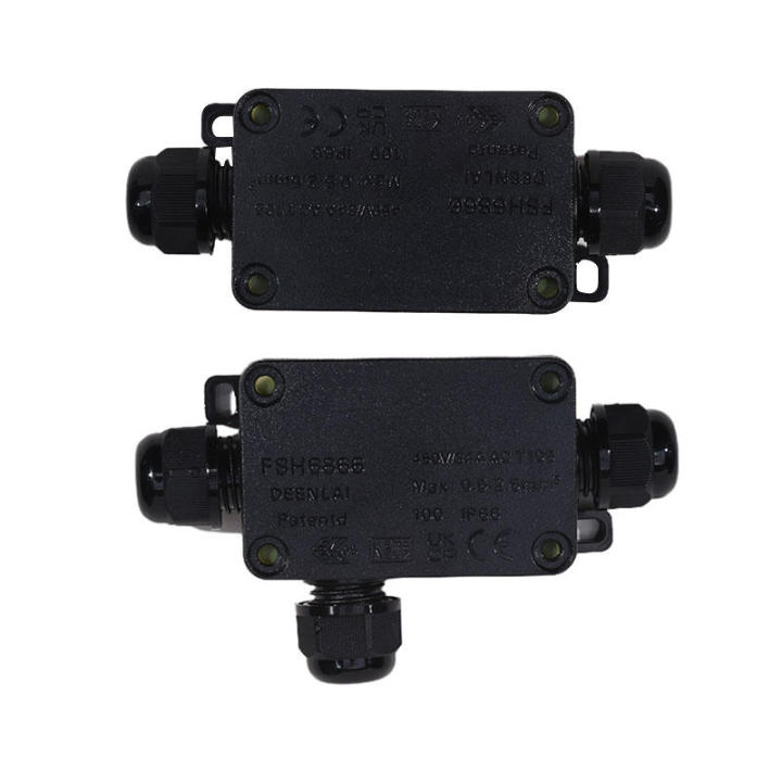 Junction%20Box%20Mini%20Outdoor%20Waterproof%20Ip66%20Terminals%20One%20In%20Two%20Out%20Waterproof%20Box%20Plastic%20Corrosion%20Resistant%20Black%20Junction%20-%20Image%203