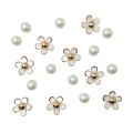 18PCS Fashion Shoe Charms Set Accessories Hole Shoe Buckle Summer Daisy Pearl White Flower DIY Shoes Decorations.
