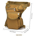 Motorcycle Drop Leg Bag Outdoor Multifunctional Hip Belt Waterproof Waist Bags Travel Cycling Hiking Portable Shoulder Body Bag.