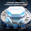 Gaming Wireless Earbuds TWS Amgras A8 pro Gaming airpods, water resistant, hifi Quality, best performance. 