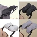 Winter Baby Carriage Pushchair Warm Fur Fleece Hand Cover Wind Waterproof Cart Muff Glove Stroller Accessories Pram Hand Muff. 