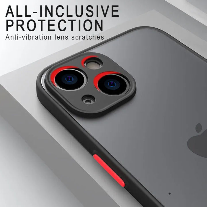 Luxury Shockproof Armor Matte Case For iPhone 16 15 14 13 12 11ProMax ...