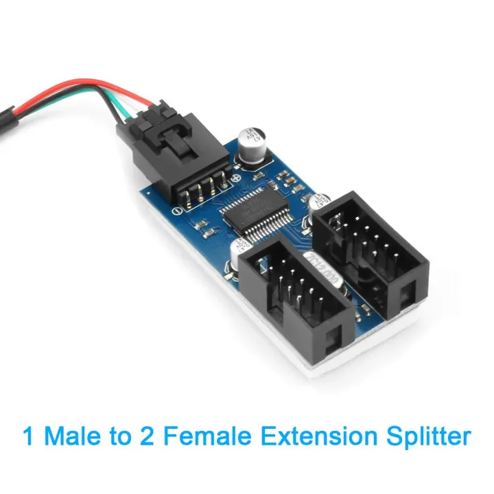 Motherboard%20USB%202.0%209-Pin%20Header%20to%202-Port%20Hub%20Splitter%20-%2030CM%20Cable%20USB%209-Pin%20Internal%20Cable%20Adapter%20-%20Image%203