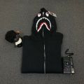 MI'TESORO BAPE  Hoodie CAMO SHARK FULL ZIP HOODIE For Both. 