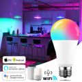 RGB Smart LED Bulb WiFi/Bluetooth Dimmable LED Light Bulb RGB. 
