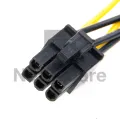 Sata power 15-pin female to 6-pin male GPU power supply cable power cable video card. 