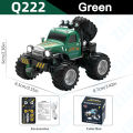 Q222 Q223 1:64 Mini RC Truck with Trailer Monster-Regulating Alloy All Terrain Remote Control Model Cars Toys for Kids . 