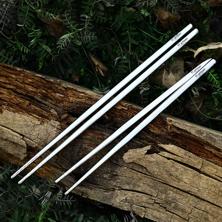 Tiartisan%20Titanium%20Camping%20Tableware%20Ultralight%20Portable%20195mm/%20230mm%20Hollow%20Chopsticks%20Cutlery%20For%20Outdoor%20Hiking%20Backpacking%20-%20Image%203