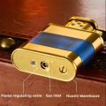 Creative Retro Grinding Wheel Flint Metal Lighter for Men. 