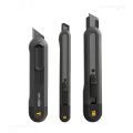 Deli Black Sk2 Blade 3 Styles Tool Retractable Push Button Self-Locking Paper Cutting Utility Knife Office Supplies Stationery. 