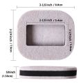 Office Chair Wheel Stopper Furniture Caster Cups Wood Floor Protectors Anti Vibration Pad Chair Roller Feet Anti-slip Mat.