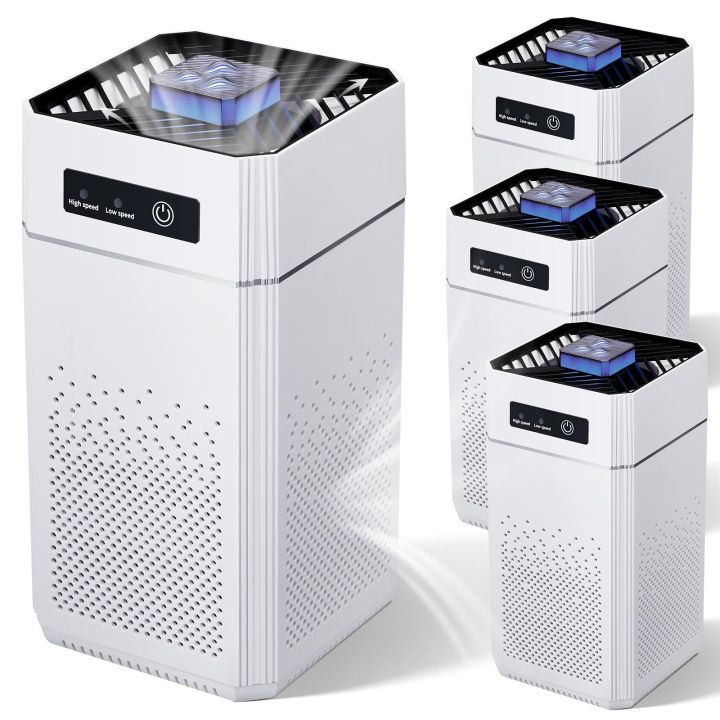 Air Purifiers for Bedroom Kitchen Quiet Air Cleaner with H11 HEPA Filter Portable with 2 Speeds for Allergies Pollen Pet Dust