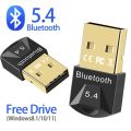 Bluetooth 5.3/5.4 Transmitter And Receiver USB Adapter Plug And Play For PC TV Car External Speakers Wireless Audio Dual Mode. 